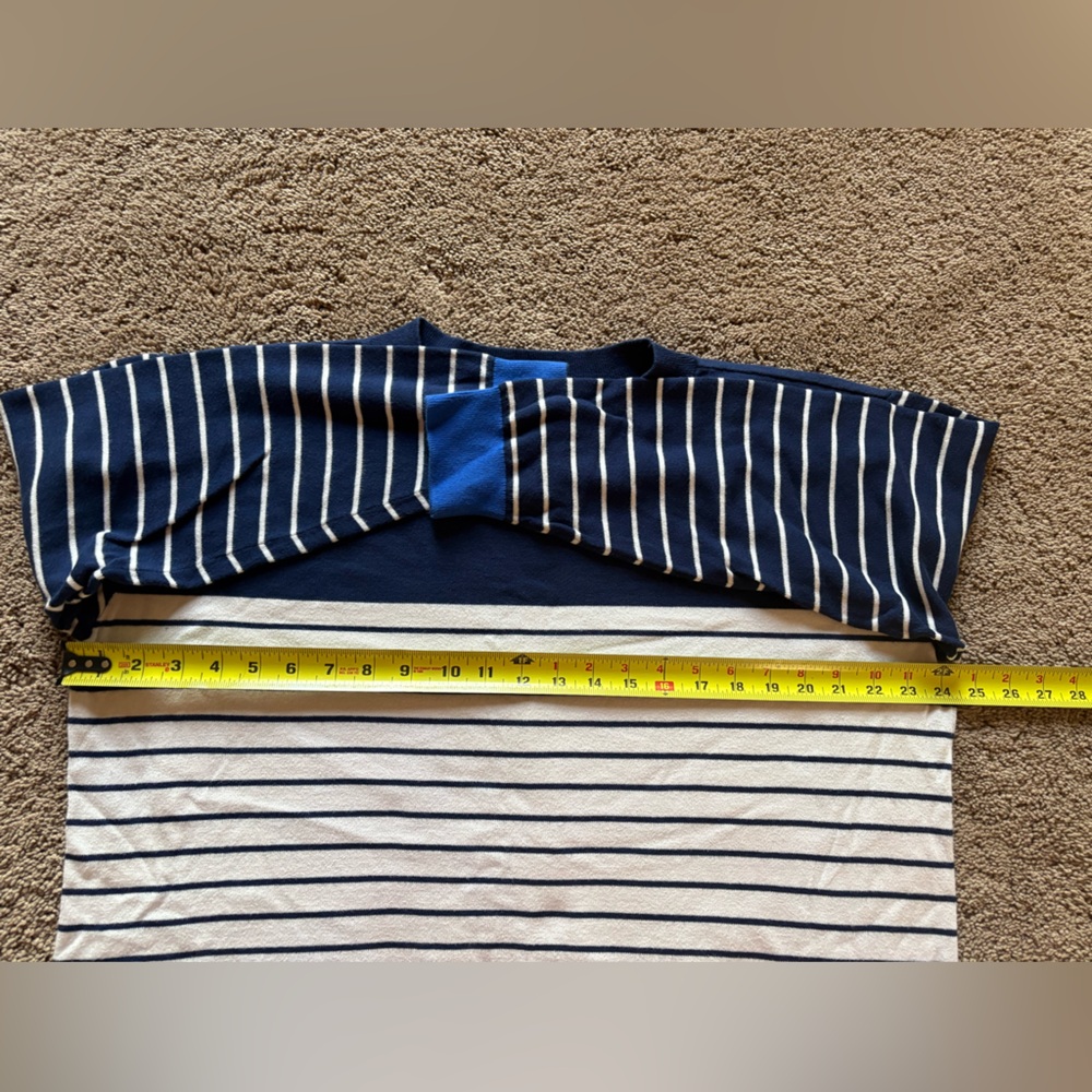 Striped Sweatshirt Lands End - Picture 7 of 8